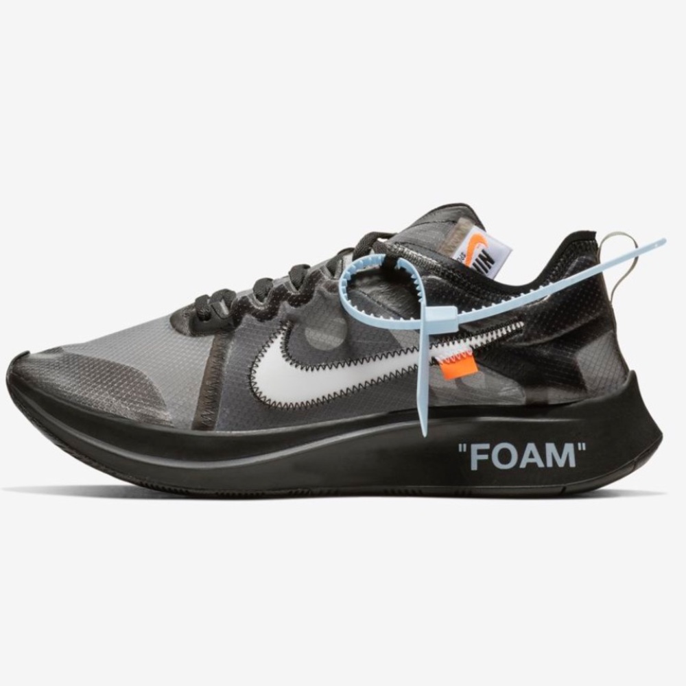 Nike Zoom Fly Off-White Black Silver Sneaker